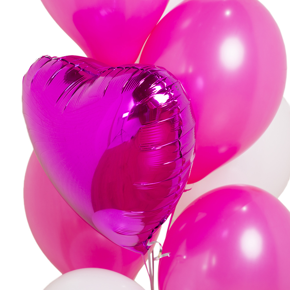 Букет из шаров Фуксия