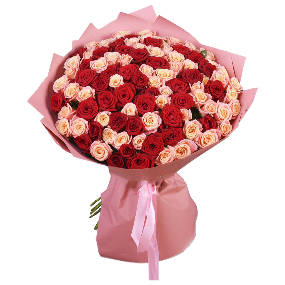 101 микс розы premium 60 см