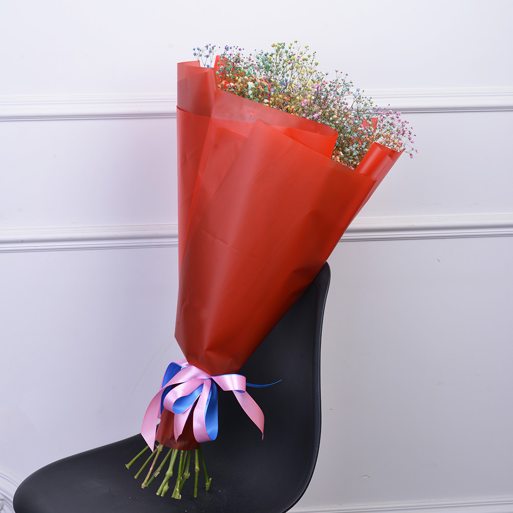 Букет из 11 радужных гипсофил