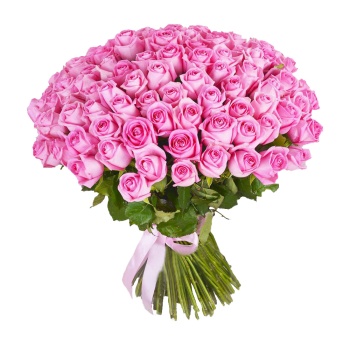Букет из 101 розовой розы