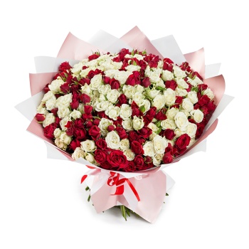 Букет 101 кустовая роза