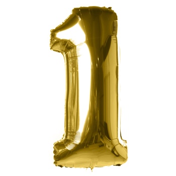 Шар "Цифра 1" Золото