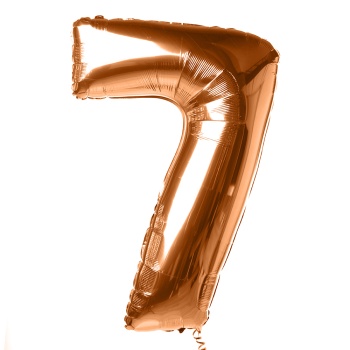 Шар "Цифра 7" Оранжевый