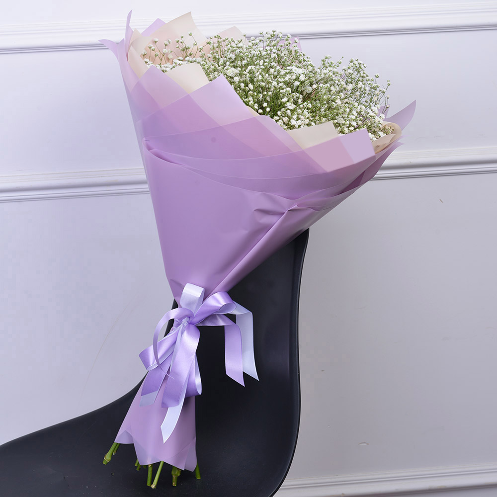 Букет из 11 белых гипсофил