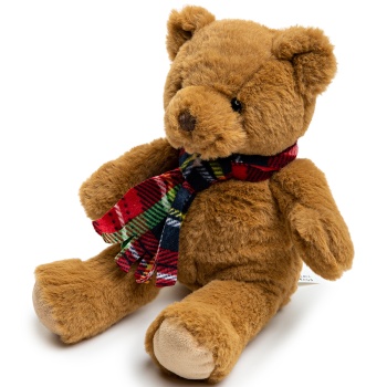 Мишка плюшевый коричневый 31х23