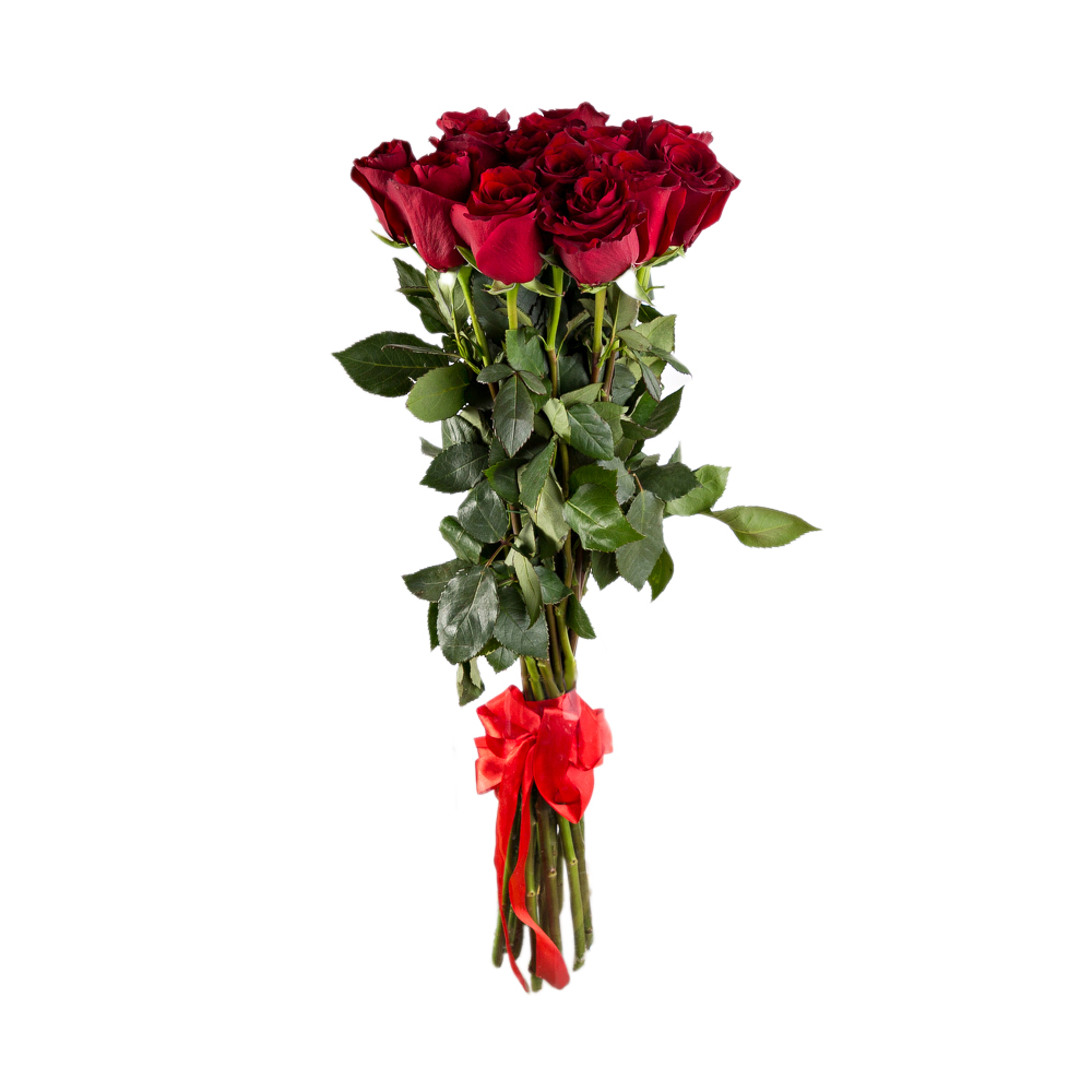 Букет из 15 красных роз 60 см