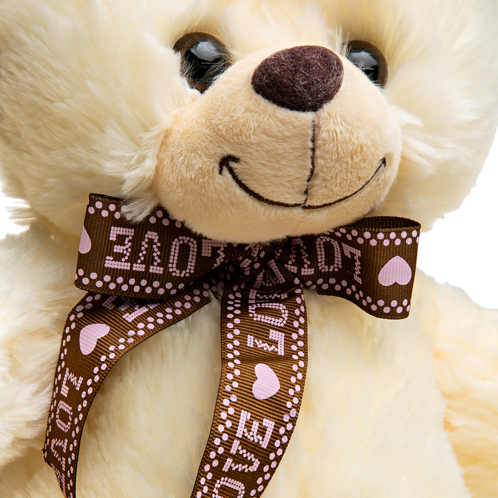 Плюшевый медведь белый 39х30