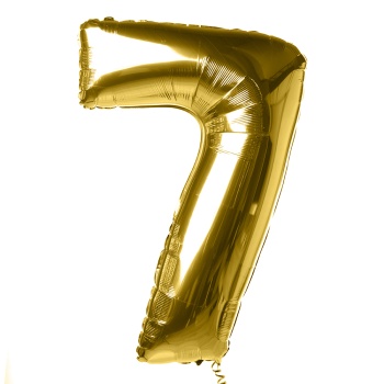 Шар "Цифра 7" Золото