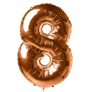 Шар "Цифра 8" Оранжевый