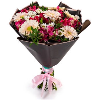 Букет из альстромерий и гербер