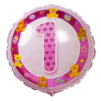 Фольгированный шар с цифрой Один
